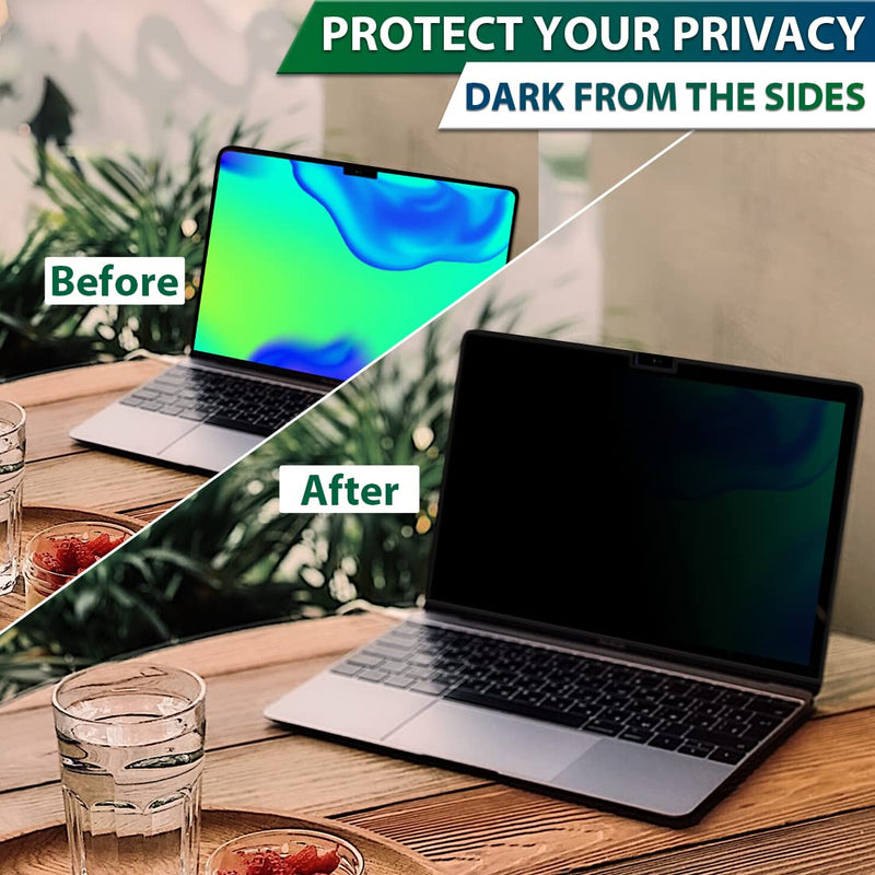Privacy Screen for MacBook Pro 14" 2021-2023 (A2442/A2779/A2918/A2992,M1/M2/M3) | Magnetic Anti-Glare Blue Light Filter | Matte & Glossy Design Privacy-Mac Pro14"(2021-2023,M1,M2)-Magnet