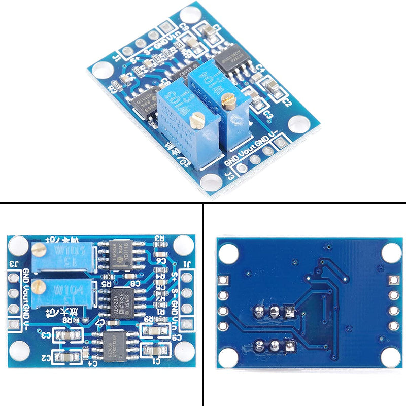 Youmile DC 3-12V Signal Amplifier AD620 1.5-1000 Adjustable Microvolt Millivolt Signal Amplifier Module High Precision with Header