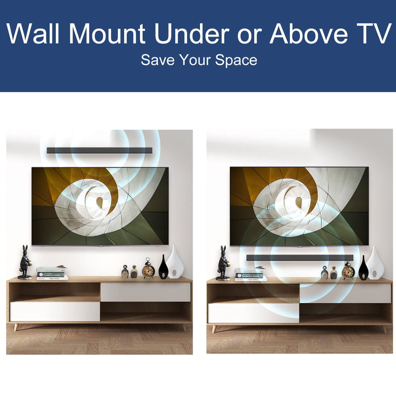 Soundbar Wall Mount for Vizio Soundbar Mount Mounting Bracket, Sound Bar Mount Under or Above TV for Vizio Home Theaters Surround Sound Bracket