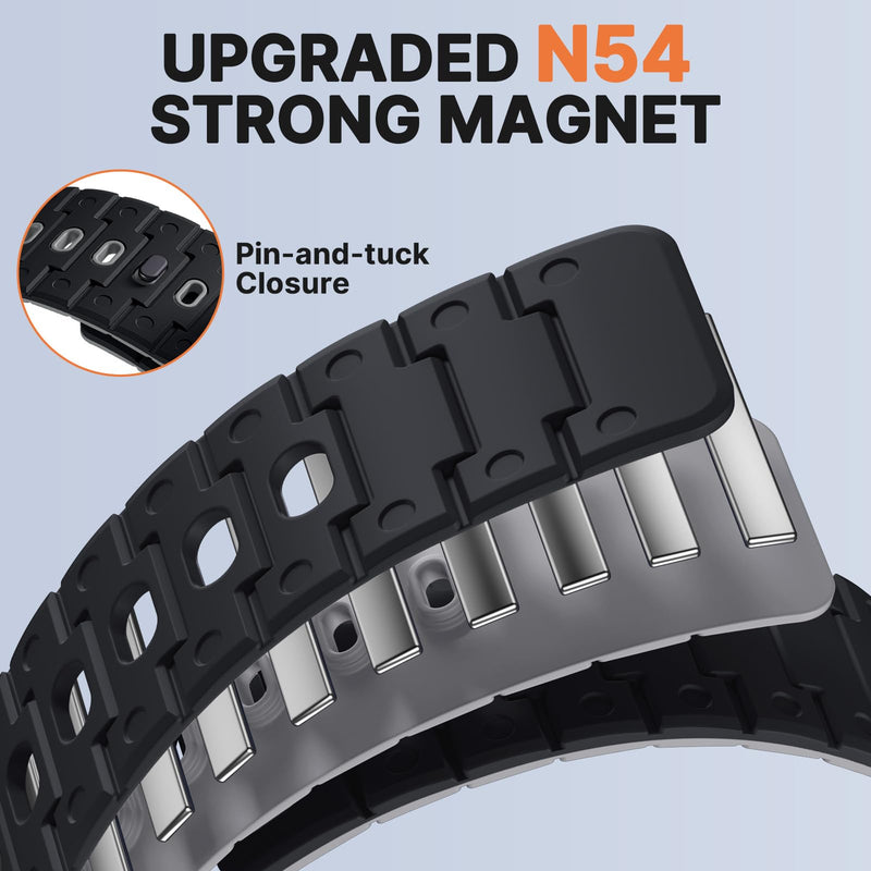 Bandletic 20mm Quick Release Magnetic Watch Band and Nylon Strap