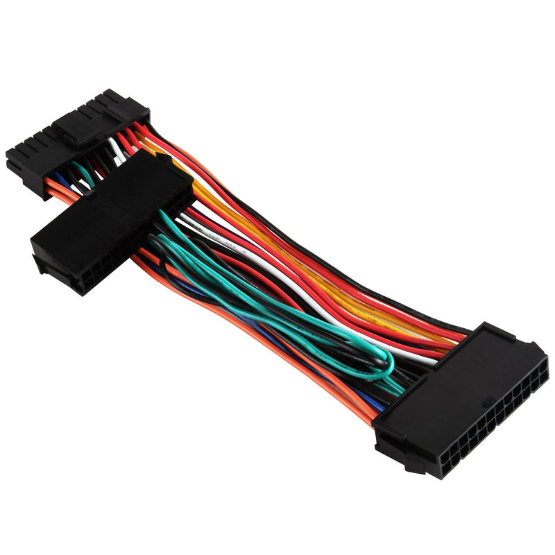 Silverstone SST-PP10 - Power Supply Adapter Cable, Dual 24-pin Socket + Single 24-pin Plug, for The Operation of Two Power Supplies