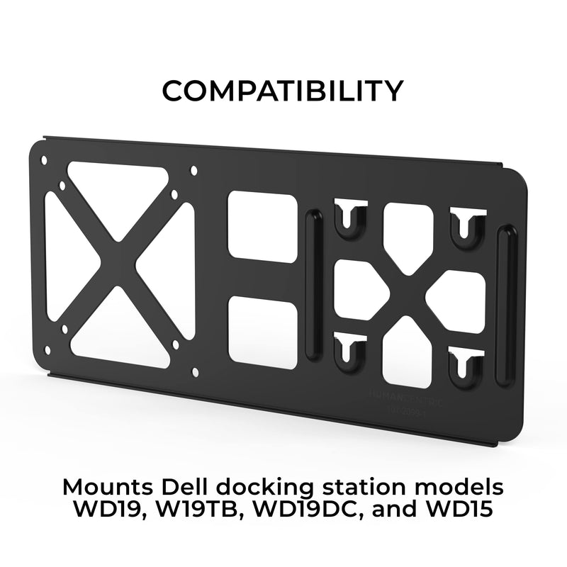 HumanCentric Monitor Arm VESA Mount Extension for Dell Docking Station | Fits WD19, WD19TB, WD19DC, WD15, Adapter for Dell Docking Station Arm Bracket, Compare MK15 Mount Kit, Extension Compatible