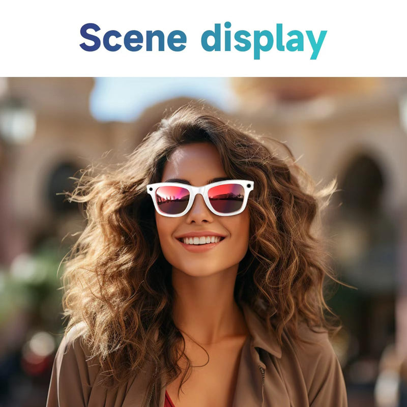 W610 Smart AI Glasses with Camera and Translation – high-Speed Wi-Fi Transfer, Dual-mic Noise Cancellation, All Wrapped in a Fashion-Forward Streamlined Frame with Statement colorways. Black