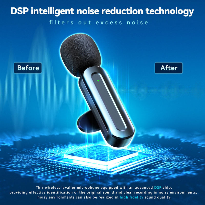[AUSTRALIA] - 3 in 1 Wireless Lavalier Microphones for iPhone,Android,USB-C,Camera,Built-in Reduction ChipNoise,Plug-Play, 2.4G Ultra-Low Delay Mini Microphone for Interview/tiktok/Vlog/YouTube(3 MIC) 3MIC-3IN-1 