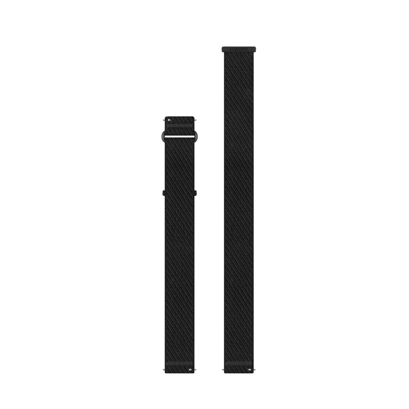 Quick Release Bands (20 mm) Slate Gray/Black ComfortFit Fabric