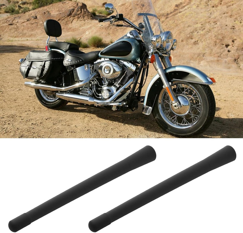 7'' Harley Short Antenna Mast Antenna Flexible Rubber AM/FM for 1989-2017 Har-Ley Electra Road Tour Ultra Classic Pack of 2 Antenna 4-Black