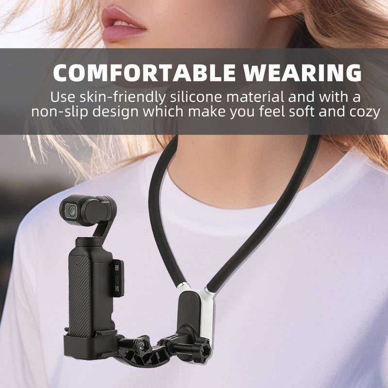 Pocket 3 Magnetic Neck Mount for DJI OSMO Pocket 3,Chest Mount POV/Vlog Video Selfie Stand Hand Free Neck Holder for GoPro Hero12/11/10/9,Camera Accessory