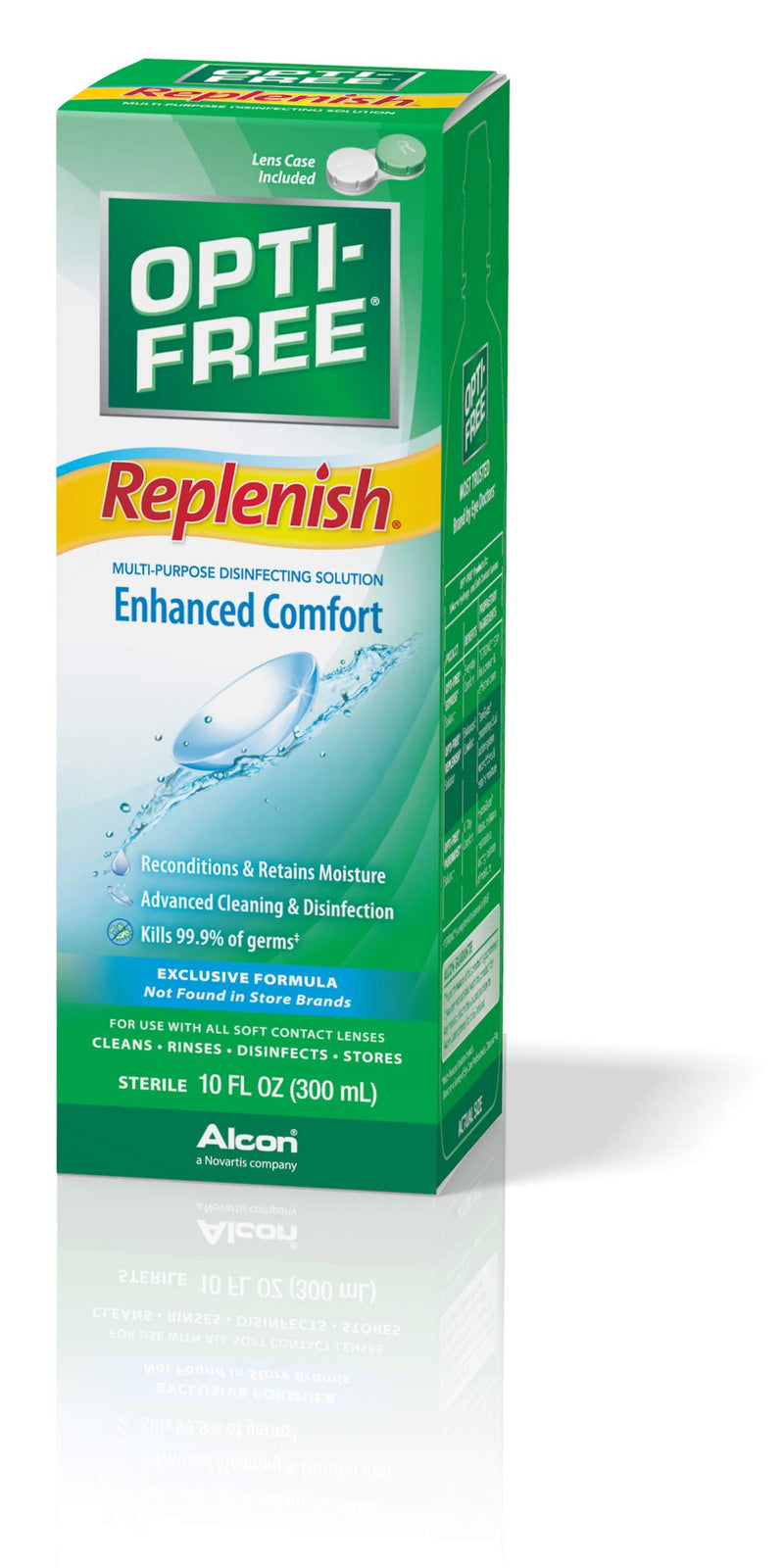 Opti-Free Replenish Multi-Purpose Disinfecting Solution With Lens Case, 10 Fl Oz 10 Fl Oz (Pack of 1)