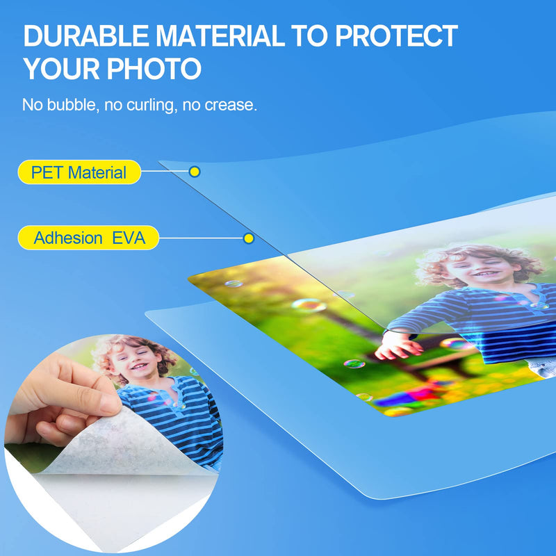 KTRIO Laminating Sheets, Holds 8.5 x 11 Inch Sheets 30 Pack, 3 Mil Thermal Laminating Pouches 9 x 11.5 Inch Clear Plastic Lamination Sheet Paper for Laminator, Round Corner Letter Size