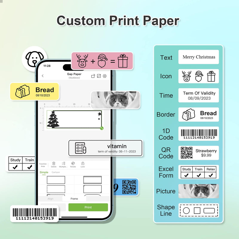 [AUSTRALIA] - NELKO Genuine P21 Label Maker Tape, Adapted Label Print Paper, 14x40mm (0.55"x1.57"), Standard Laminated Office Labeling Tape Replacement, Multipurpose of P21, 180 Tapes/Roll, 3-Roll, White 0.55"x1.57"(14mmx40mm)-3 Rolls 