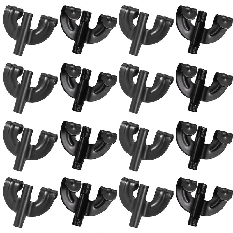 Facmogu 16PCS Drum Claw Hook, Bass Drum Claw Hook for Bass Drum Replacement, Percussion Claw Hooks for Bass Drum Percussion Instrument Replacement Hardware Pack - Black