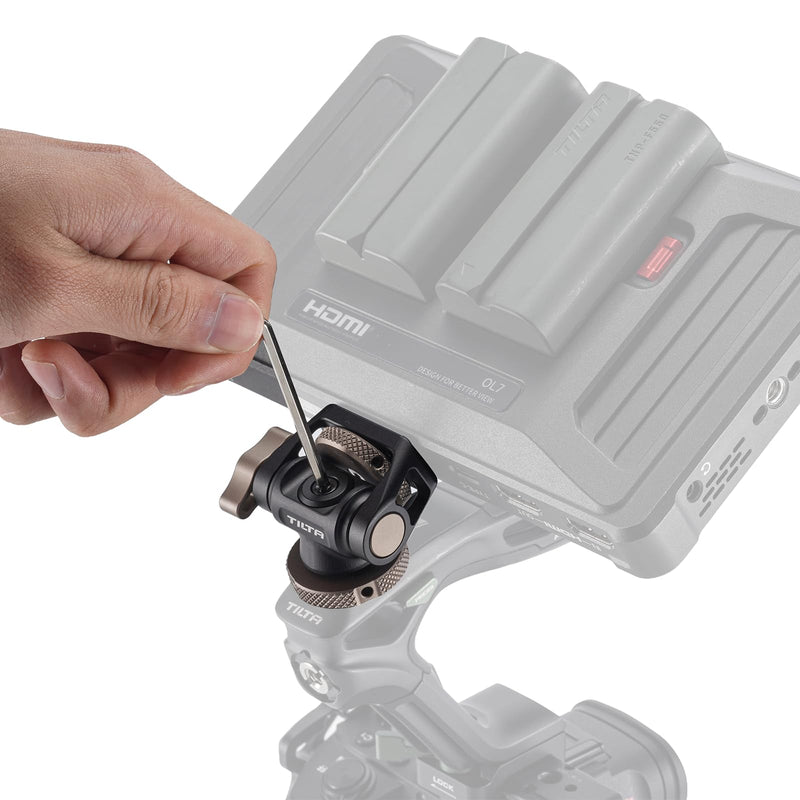 [AUSTRALIA] - Tilta Camera Monitor Mounting Bracket | NATO Clamp Mount for External Monitor Accessories | Supports 4.4lb Load | 360° Rotation 175° Tilt | Aluminum Adjustable Locking Arm for Modular Camera Rigs 