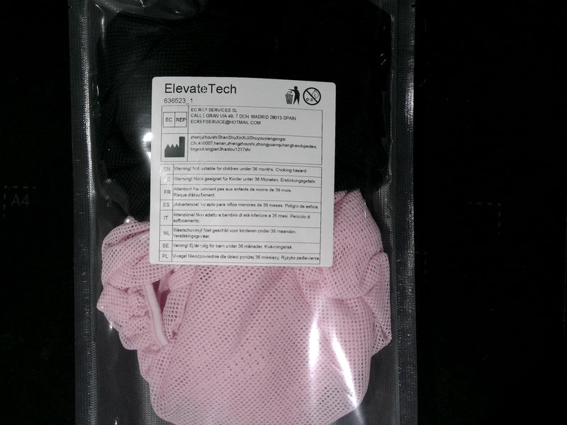[AUSTRALIA] - 4 Pcs Mesh Sleep Bonnet Hair Nets Cap for Women Pink Black 