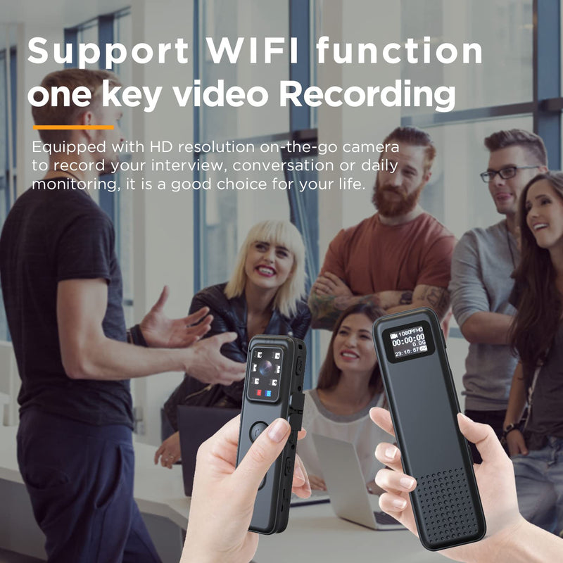 1080P Body Camera with Audio and Video, Mini Body Cameras with Infrared Night Vision, Police Body Cam Pocket Camcorder for Riding,Meeting,Indoor,Outdoor(Included 32g SD Card)