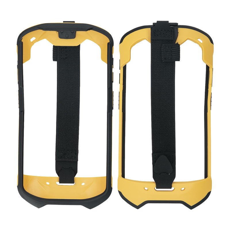 Protective Cover Bumper Case Rugged Boot with Hand Strap for Zebra TC51 TC510K TC52 TC56 TC57 (Black+Yellow)