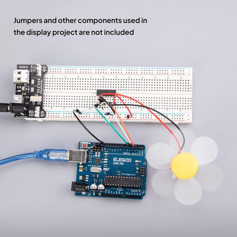 ELEGOO Breadboard Breadboard Solderless Prototype PCB Board Kit Electronics Breadboard Experiment Board 4 Power Bars for Arduino Jumper Cable Set of 2 830 and 400 Pin