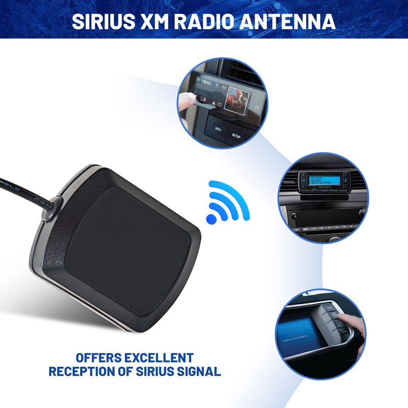 [AUSTRALIA] - Anina 23FT Sirius XM Radio Antenna with Magnetic Compatible with All Sirius and XM Satellite Radio Receiver, GPS Antenna 