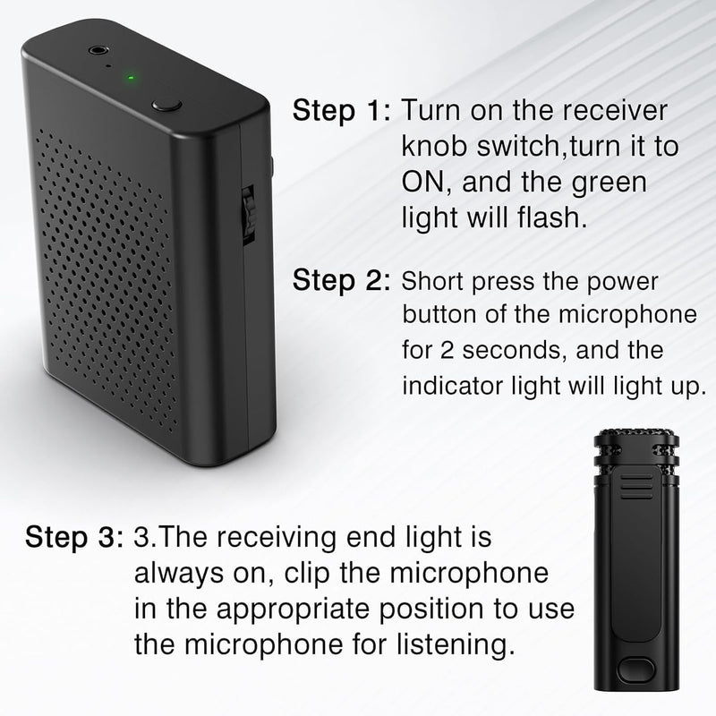 Wireless Voice Amplifier with Wireless Lavalier Microphone, PA System, Portable Speaker and Cordless Omnidirectional Microphone for Teachers, Streaming, Classroom, Lecture, Conference, Yoga, Outdoor