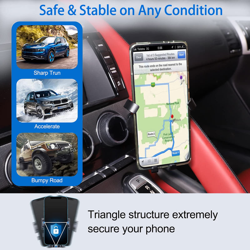 Daeiclru Cell Phone Holder Compatible with Jaguar F-Type 2013-2026 | Car Central Control Armrest Phone Mount, Auto Mobile Phone Holder Accessories (Style A)