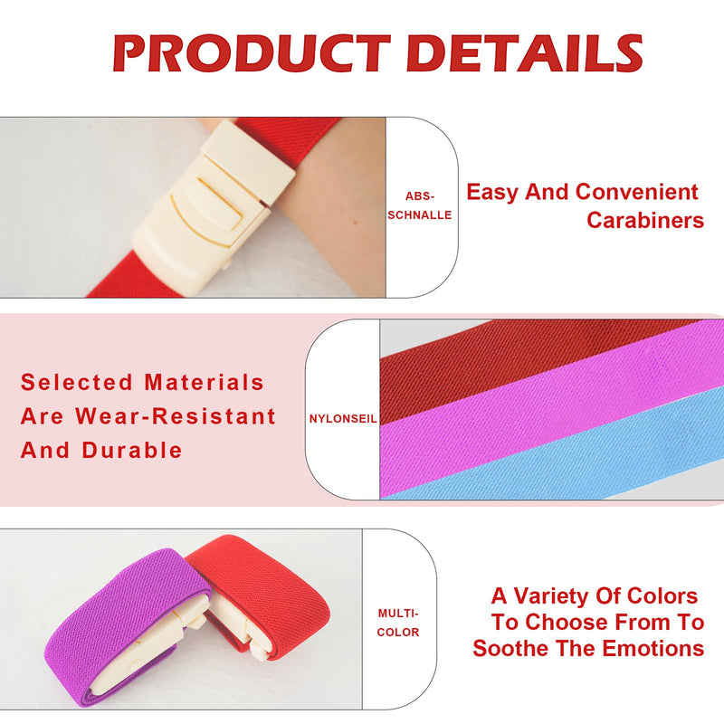 8 Piece Storage Tube Blood Collection Set Tourniquet Holster, 8 Colours Storage Hose with Buckle, Personalised Blood Collection Vein Trap for Nurses, Easy to Use