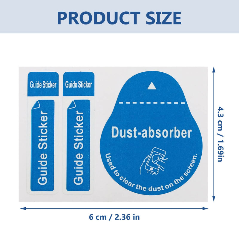 200pcs Film Dust Removal Sticker Computer Stickers Laptop Keyboard Stickers Camera Stickers Screen Absorber LCD Dedust Sticker LCD Screen Removal Stickers Paper