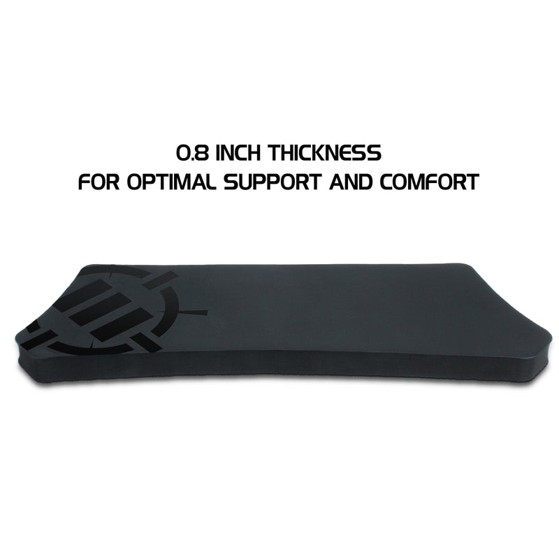 ENHANCE Tenkeyless Keyboard Wrist Rest - Firm TKL Gaming Wrist Pad for Compact Mechanical Keyboards with Ergonomic Support, Non-Slip Rubber Base, Anti-Fray Solid Design - Great for Gaming or Office Compact Size Keyboard