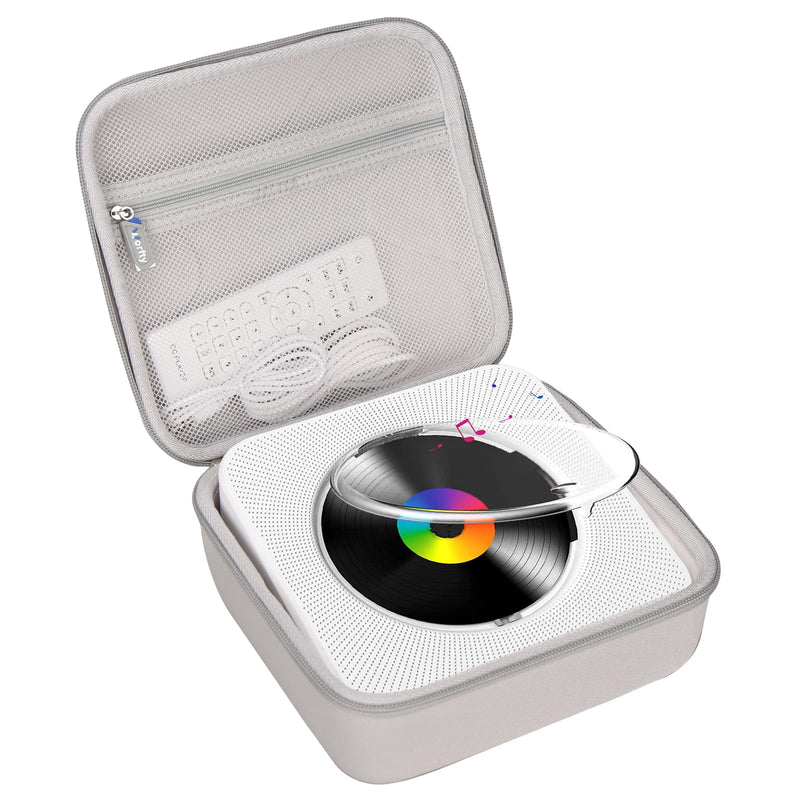 [AUSTRALIA] - Case for Gueray for ROADOM for ZYOKATA CD Player, Hard Travel Carrying Case Compatible for Gueray KC906 Portable Bluetooth Desktop CD Player, Case Only 