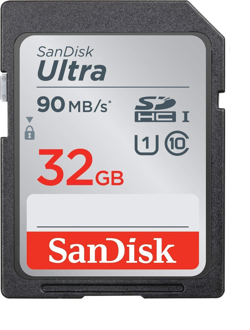 SanDisk 32GB Ultra SDHC Memory Card works with Sony W800/S, DSCW830, DSCHX80, a5100, DSCWX350, DSCWX500 Camera UHS-I Class 10 Bundle with Everything But Stromboli Card Reader (SDSDUNR-032G-GN6IN)