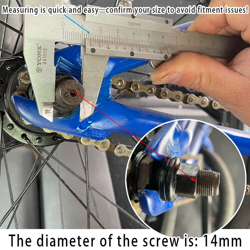 [AUSTRALIA] - Bike Pegs 4.3" Length,Suitable for 14mm Axles, Freestyle BMX Bicycles,Durable and Stylish Non-Slip Black 1 