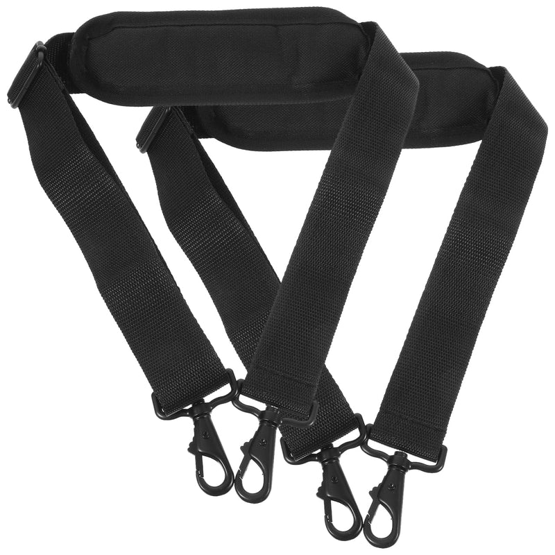 POPETPOP 2Pcs Premium Instrument Bag Shoulder Straps Padded Durable Guitar Case Belts for Violin Cello and More Convenient Replacement for Broken Straps Black Color