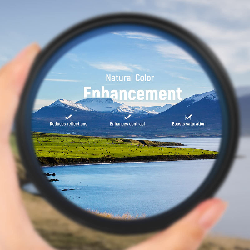 NEEWER 67mm Polarising Filter, CPL Filter with 30 Layers of Multi-Layer Polarising Film, Reduces Glare/Improves Contrast/Ultra Thin/Reduces Reflection/HD Optical Glass