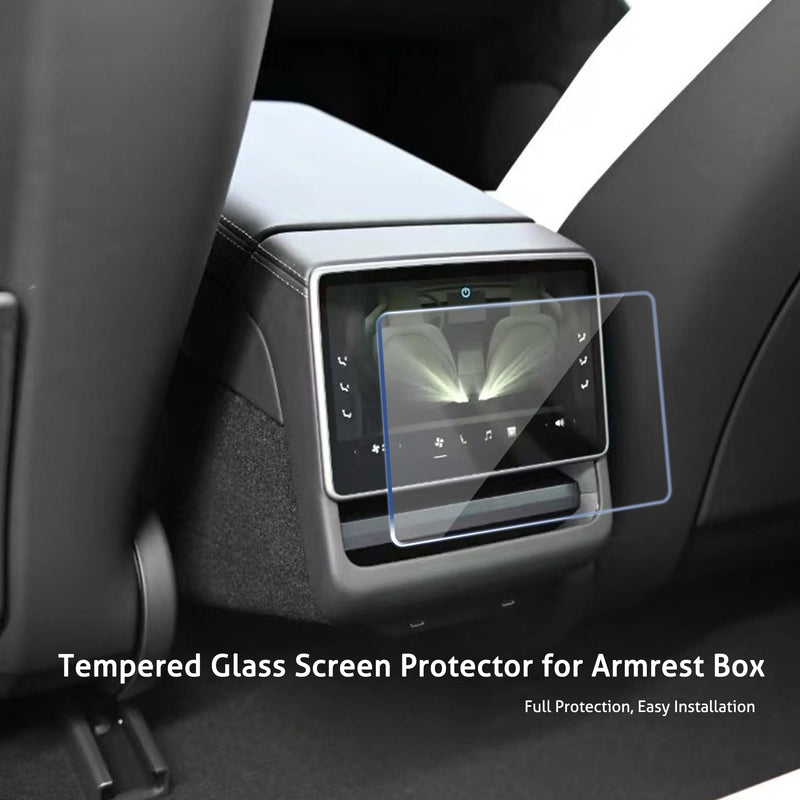 Ailun Tempered Glass Screen Protector for Tesla Model 3 2024 Highland Refresh Center Console Dashboard Touchscreen [15.4 Inch] with Auto Alignment Tool + Armrest Box Screen Protector [8 Inch]