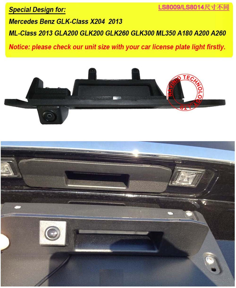 rear view back up parking vehichle car camera trunk handle for Mercedes Benz GLK Class X204 ML Class GLA200/GLK200/GLK 260/GLK300/ML350/A180/A200/A260 W205 W166 W176 X166(Model A= 175 * 52 mm) Model A= 175 * 52 mm