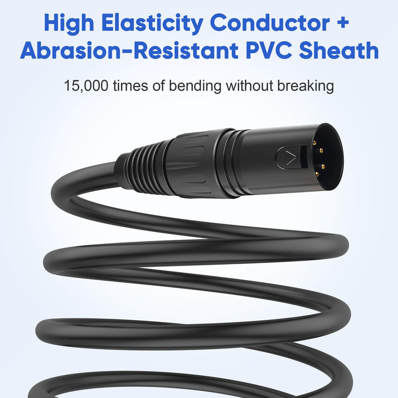 [AUSTRALIA] - 4 Pin XLR Splitter Cable, 1 Male to 2 Female XLR 4 Pin Patch Y Cable Balanced Microphone Splitter Cord Audio Adapter 