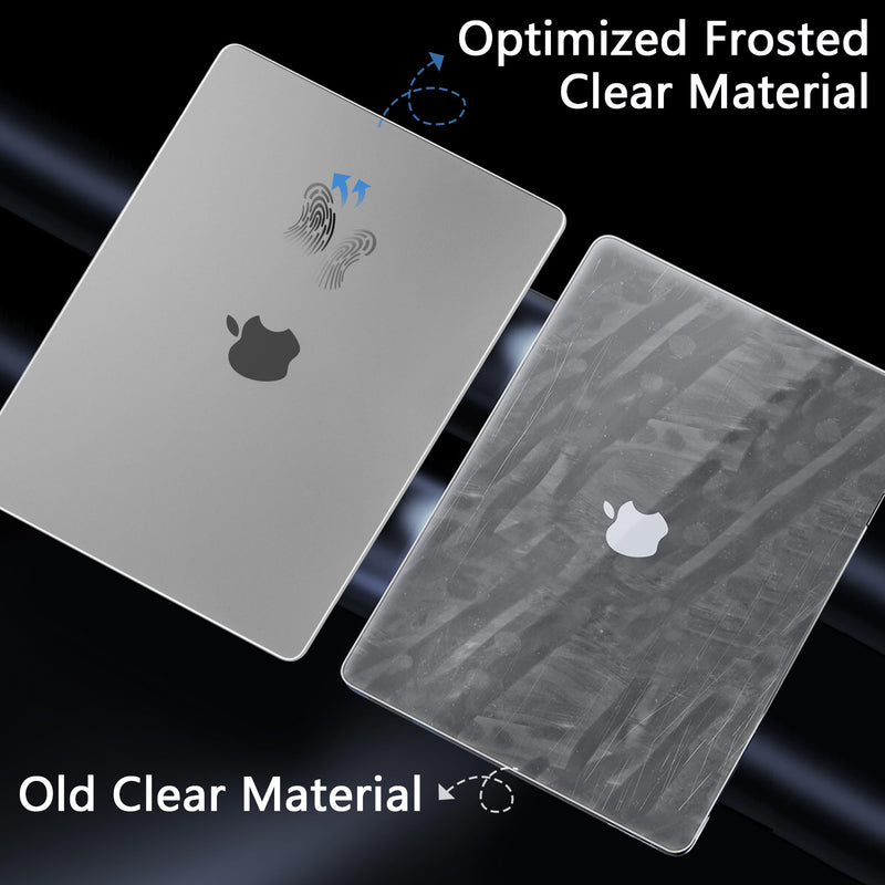 DONGKE Ultra Slim Hard Shell Case for MacBook Pro 14 inch A2918 A2992 M3 A2779 M2 A2442 M1 Pro/Max Chip with Touch ID [2024 2023 2022 2021] - Protective Cover [Sturdy Shockproof] [Matte Grey] Matte Grey