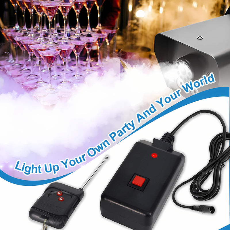 Fog Machine Remote Control Replacement Part and Receiver, for 400 500 900W Fog Smoke Machine Part Remote Fit for Frequency 315