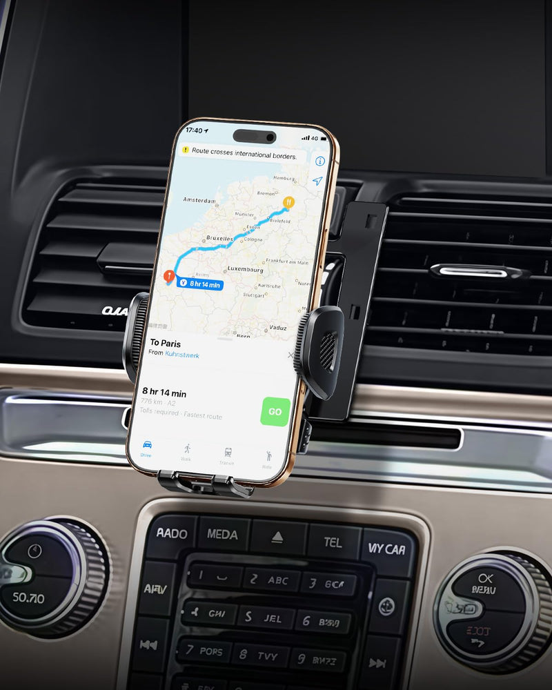 ELOHEI Custom Fit Phone Mount for Volvo XC60 with Custom Base | Specifically Design Car Phone Holder for Volvo XC60 2009-2017 Car Accessories for 2009-2017 Volvo XC60