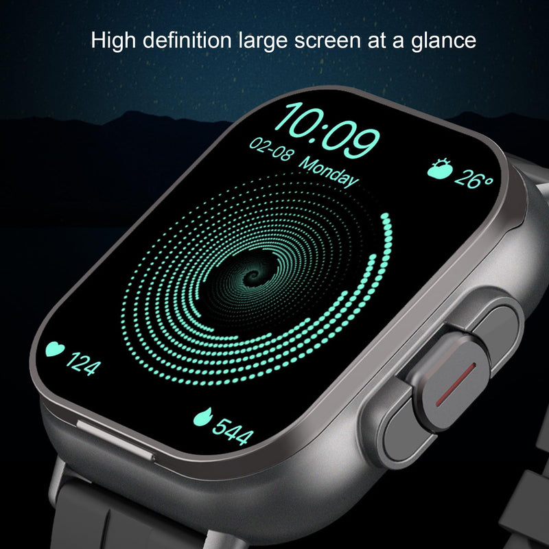 Smartwatch with Earbuds, Earbuds Watches with Silicone Band, 2.01 Inch Screen, Tracker Watch with Earbuds Inside, Support NFC, IP67, Charging