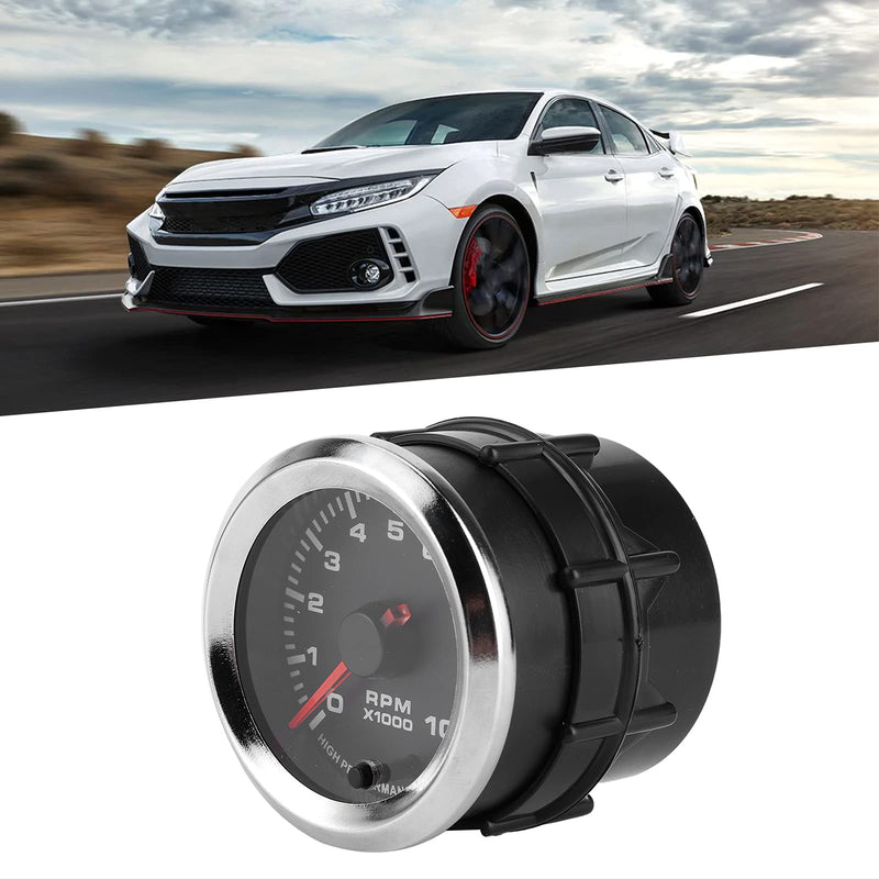[AUSTRALIA] - RPM Tachometer, 2in 10,000 RPM 7 Color LED Shift Light Tachometer Gauge for 4, 6, 8 Cylinder Gas Engines 