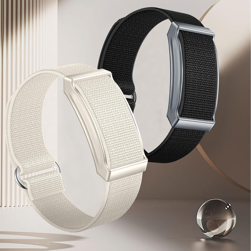 Smart Bracelet for Women and Men with 2 Bands, Screenless Fitness Tracker No Screen Lightweight for 100+ Sports IP68 Waterproof Wearable Activity Wristband Heart Rate Sleep Monitor Black