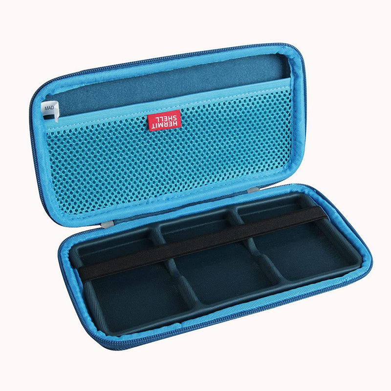 Hermitshell Hard Travel Case for Samsung T7 Portable SSD 1TB 2TB 500GB USB 3.2 External Solid State Drive (Case for 3 Hard Drives, Dark Blue) Case for 3 hard drives