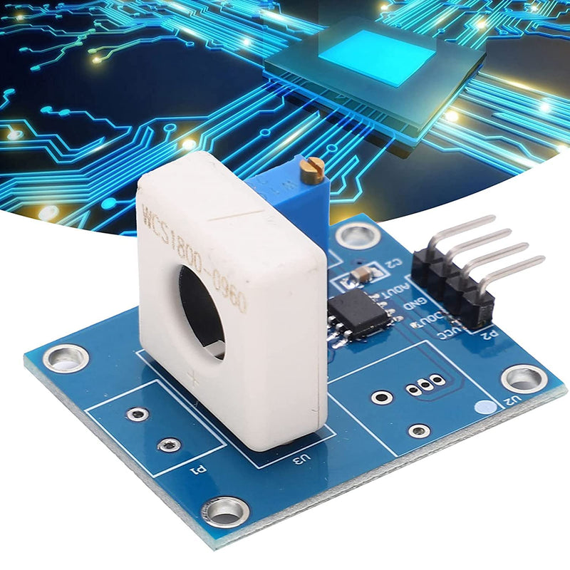 Deror Hall Current Sensor DC 5V Hall Current Detection Sensor Module 35A Short Circuit Overcurrent Protection Detector WCS1800