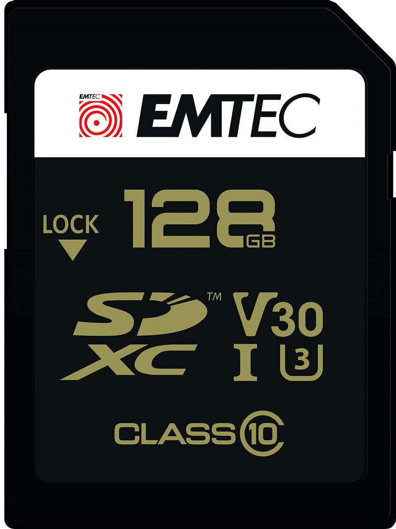 Emtec SPEEDIN Class 10 UHS-1 U3 V30 SD Memory Card (128GB) 128GB