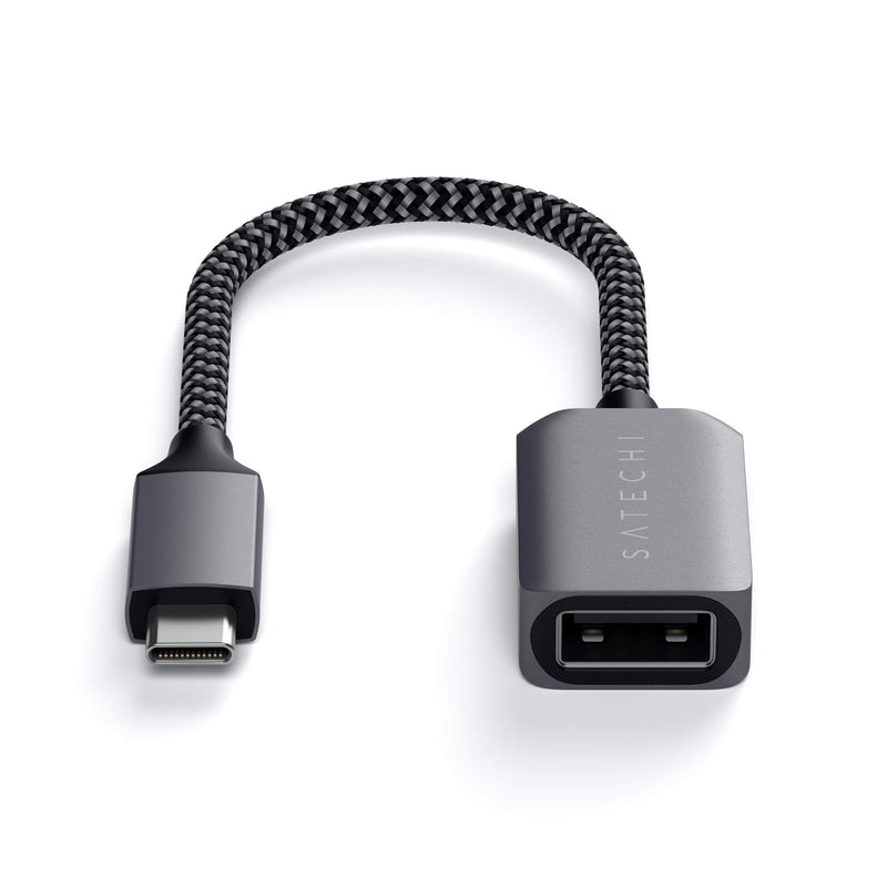 Satechi USB-C to USB 3.0 Adapter Cable – USB Type-C to Type-A Female – Compatible with 2021 MacBook Pro M1 Pro & Max, 2020 MacBook Air/Pro M1, 2021 iPad Pro M1 and More
