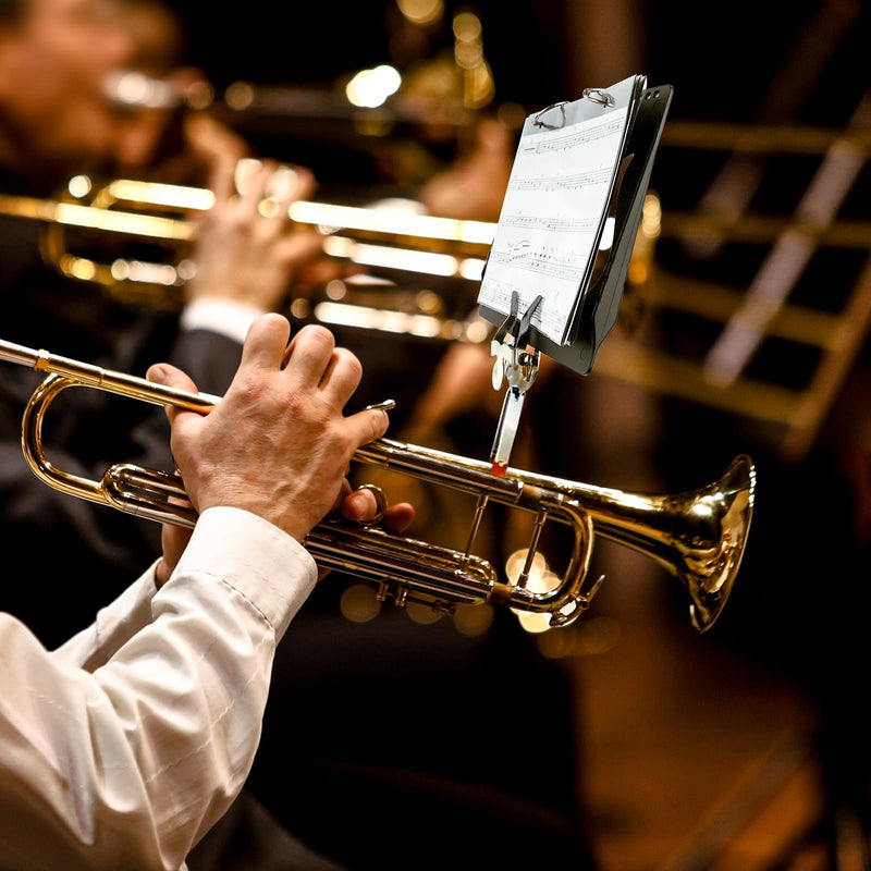 Starfavor Flip Folder for Marching Band Music Flip Folio Folder with 10 Windows and 2 Holes 7.2 x 6.4 Inches Black for Gigs Perfomance Music Exercises Lessons