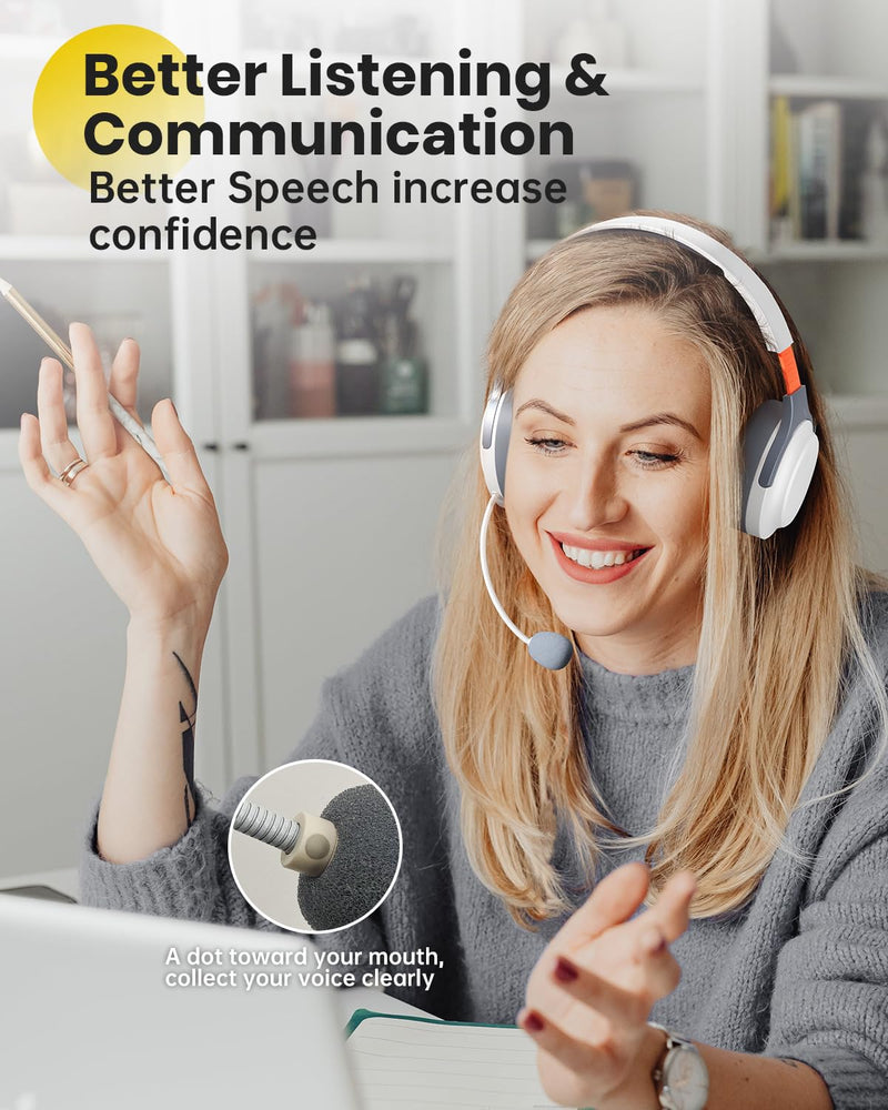 Auditory Feedback Wireless Headphones PRO, Brain Training Toolkit, New Function: Voice Feedback and Recording, Enhanced Speech, Language, Memory, Attention, Help with Autism ADHD Pro VOXii Pro