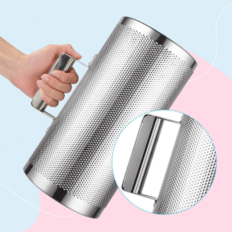 Metal Guiro Instrument, 12" x 6" Stainless Steel Guiro Shaker with Scraper Latin Percussion Instrument Musical Training Tool, Guira Dominicana