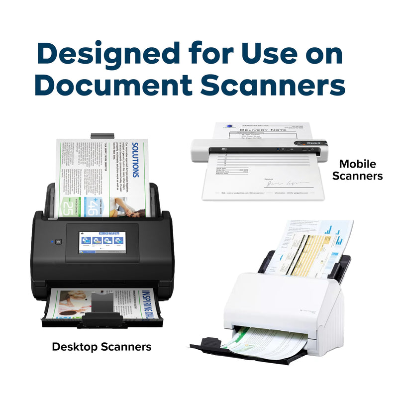 [AUSTRALIA] - KICTeam - Waffletechnology® Cleaning Cards for Desktop & Mobile Document Scanners (15 Cards) - Presaturated with WonderSolvent - Made in USA 15 