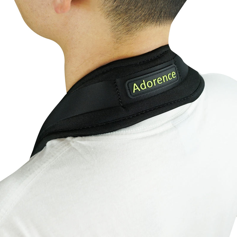 [AUSTRALIA] - adorence Saxophone Neck Strap with Cushioned Padding & Swivel Metal Hook - Comfortable Sax Strap for Tenor, Alto- Black, Metal Adjuster Black-adjuster 