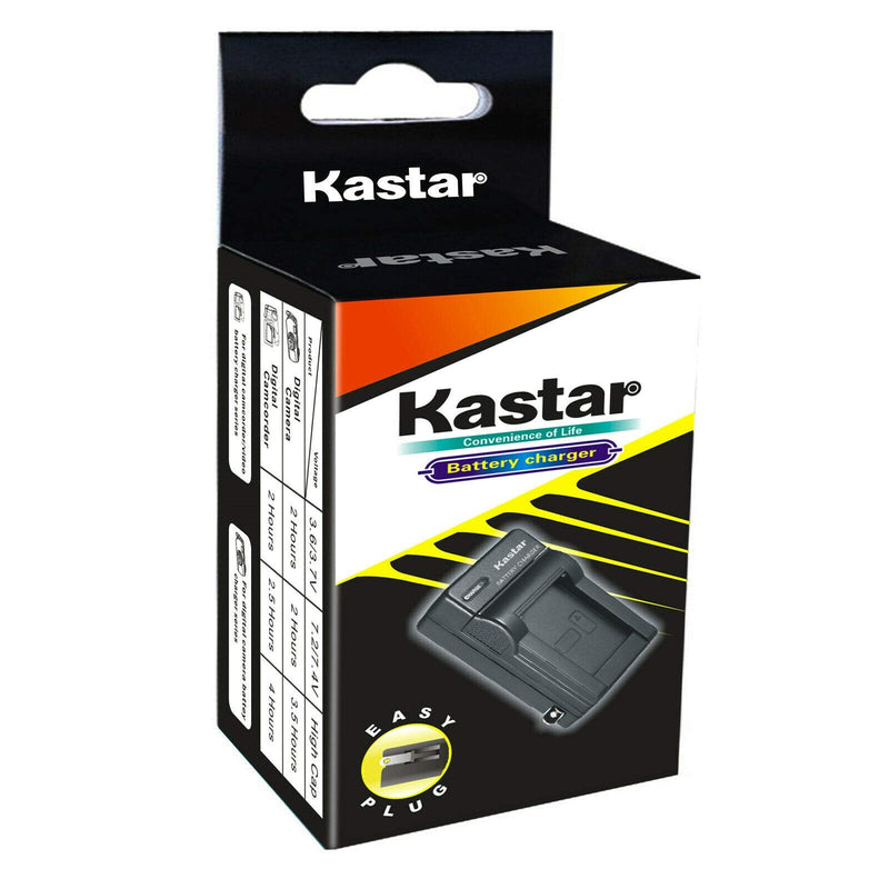 Kastar 1-Pack BN-VF707U Battery and AC Wall Charger Replacement for JVC BN-VF707U BN-VF707UE BN-VF707US BN-VF714U BN-VF714UE BN-VF714US BN-VF733U BN-VF733UE BN-VF733US Battery, AA-VF7 AA-VF7U Charger 1 Charger + 1 Battery
